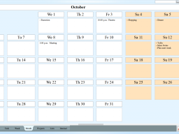 Monthly plan